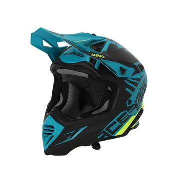 Acerbis X-track 2206 Мотошлем Green Black Зеленый