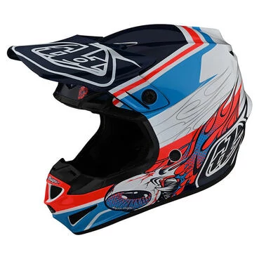 Troy Lee Designs Se4 Polyacrylite Skooly Blue Youth Синий