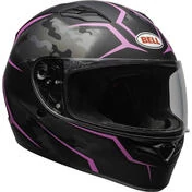 Integral Motorcycle Helmet Bell QUALIFIER STEALTH HELMET Camo Black Pink Opaque