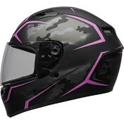 Integral Motorcycle Helmet Bell QUALIFIER STEALTH HELMET Camo Black Pink Opaque