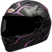 Integral Motorcycle Helmet Bell QUALIFIER STEALTH HELMET Camo Black Pink Opaque