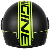 Motorcycle Helmet Jet Black Origin Neon Yellow
