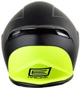 Motorcycle Helmet Jet Along Origin Palio Double Visor Bicolor Yellow Flow