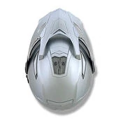 AFX FX-55 Solid Silver Moto Helmet