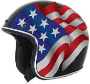 Moto Jet Custom AFX FX-76 Flag Black Freedom