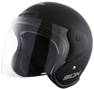 Motorcycle Мотошлем Jet Stormer SUN Matt Black