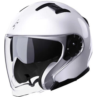 Motorcycle Мотошлем Jet Stormer RIVAL Solid Pearl White
