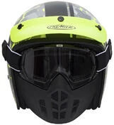Motorcycle Helmet Jet Premier Vintage Fiber Mask Star Camo Fluo BM