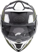 DEVIL EL Y BM Premier Integral Motorcycle Helmet White Black Matt Green