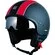 Jet Motocubo Spider motorcycle Мотошлем Matt Black Red