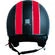Jet Motocubo Spider motorcycle helmet Matt Black Red
