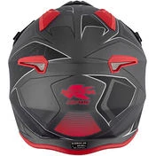 Motorcycle Helmet Jet Kappa KV45 Trial Gemini Matt Black Red Titanium