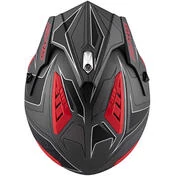 Motorcycle Helmet Jet Kappa KV45 Trial Gemini Matt Black Red Titanium
