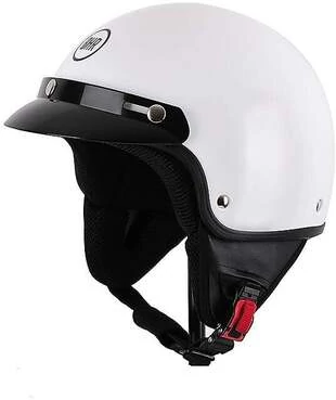 Motorcycle Мотошлем Demi-Jet Custom BHR 803 SIMPLY White