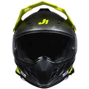 Just1 J34 Pro Outerspace Adventure Integral Motorcycle Helmet White Fluo Yellow Black