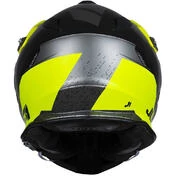 Just1 J34 Pro Outerspace Adventure Integral Motorcycle Helmet White Fluo Yellow Black