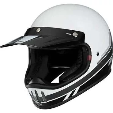 Craft MX-Line 1.0 - Retro 3C White Motocross Мотошлем