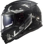 Full Face Motorcycle Helmet Double Visor Ls2 FF390 BREAKER Deft Black Titanium Matt