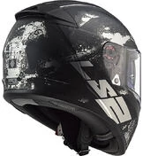 Full Face Motorcycle Helmet Double Visor Ls2 FF390 BREAKER Deft Black Titanium Matt