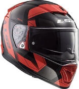Integral Motorcycle Helmet LS2 FF390 Breaker Physics Black Red