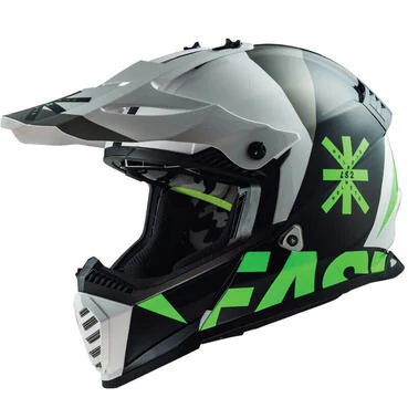 Ls2 Mx437 Fast Evo Heavy Мотошлем Black White Черный