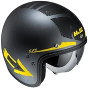 Motorcycle Helmet Jet HJC FG-70S Fiber Tales MC-3F Black Yellow