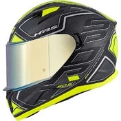 Integral Motorcycle Helmet Givi 50.6 Sport Deep Black Yellow Fluo Double Visor