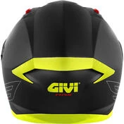 Integral Motorcycle Helmet Givi 50.9 SOLID Black Silver Yellow Fluo