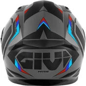 Givi 50.8F MACH1 Integral Motorcycle Helmet Matt Gray Black Red
