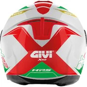 Motorcycle Helmet Jet Givi X.22 Planet Hyper White Red Green Double Visor