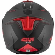 Motorcycle Helmet Jet Givi X.22 Planet Hyper Black Gray Red Double Visor