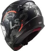 Full Face Helmet Moto Ls2 FF353 RAPID Circle Titanium Orange Fluo Matt
