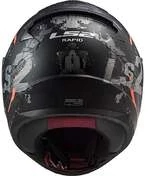 Full Face Helmet Moto Ls2 FF353 RAPID Circle Titanium Orange Fluo Matt