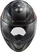 Full Face Helmet Moto Ls2 FF353 RAPID Circle Titanium Orange Fluo Matt