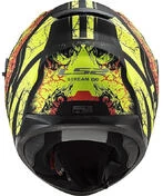 Full Face Motorcycle Helmet Double Visor Ls2 FF320 STREM EVO Throne Black Yellow Fluo Matte
