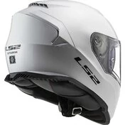 Ls2 FF800 STORM 2 Solid White Full Face Motorcycle Helmet