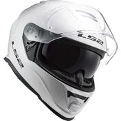 Ls2 FF800 STORM 2 Solid White Full Face Motorcycle Helmet