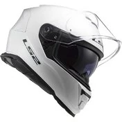 Ls2 FF800 STORM 2 Solid White Full Face Motorcycle Helmet