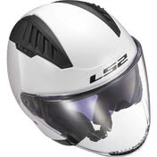 Moto Jet Helmet Ls2 OF600 COPTER II Glossy White
