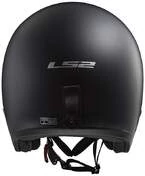 Moto Jet Helmet LS2 OF599 SPITFIRE Black Opaco