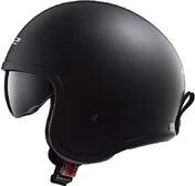Moto Jet Helmet LS2 OF599 SPITFIRE Black Opaco