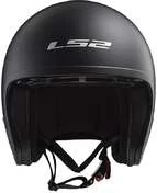 Moto Jet Helmet LS2 OF599 SPITFIRE Black Opaco