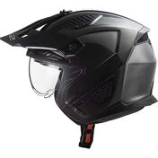 Motorcycle Helmet Jet Ls2 OF606 DRIFTER SOLID Jeans Titanium