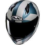 Hjc C10 TEZ MC2SF Full Face Motorcycle Helmet Matt White Blue