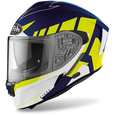 Integral Motorcycle Мотошлем Airoh SPARK Rise Blue Matt Yellow