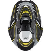Oneal D-SRS Helmet SQUARE Full Face Motorcycle Helmet Black Gray Yellow