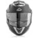 Acerbis Double Visor Modular Motorcycle Helmet Black Serel
