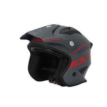Acerbis Jet Aria 2206 Мотошлем Grey Red Серый