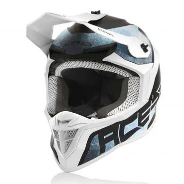 Acerbis Linear Мотошлем White Light Blue Синий