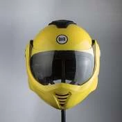 Flip-Up Motorcycle Helmet BHR 807 REVERSE Yellow